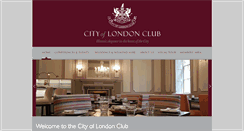 Desktop Screenshot of cityoflondonclub.com