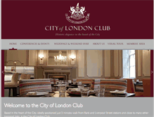 Tablet Screenshot of cityoflondonclub.com